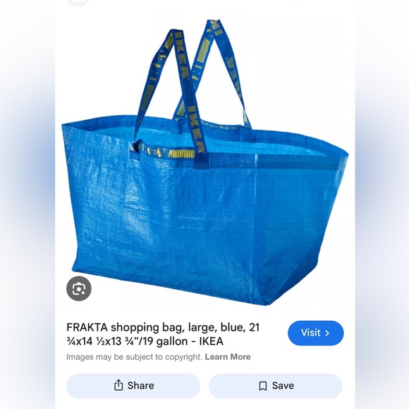 Hawai’i Inspired Large Tote Bag “Bucha”(Large)Similar to the IKEA bag - Picture 5 of 5